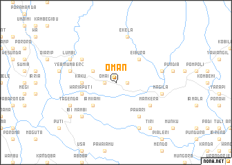 map of Oman