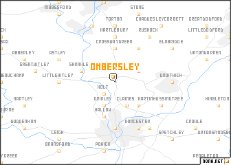 map of Ombersley