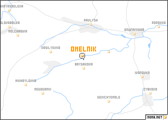 map of Omelʼnik