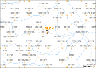 map of Omema