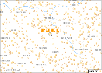 map of Omeragići