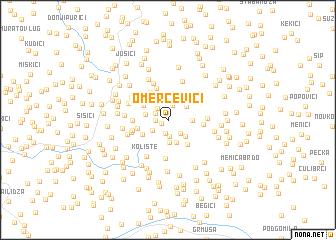 map of Omerčevići