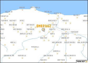 map of Ömerdüz