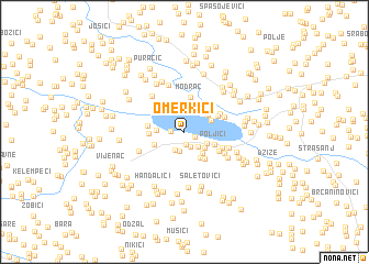 map of Omerkići