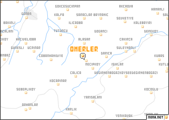 map of Ömerler