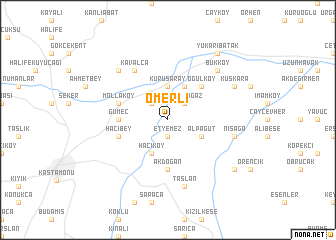 map of Ömerli