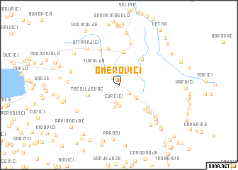 map of Omerovići