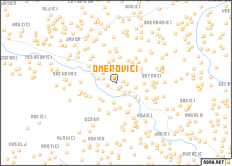 map of Omerovići