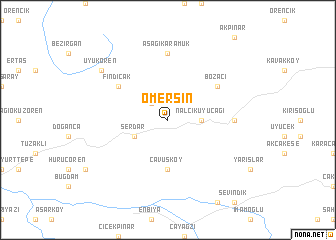 map of Ömersin