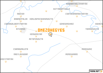 map of Ómezőhegyes