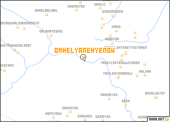 map of Om Helyāneh-ye Now