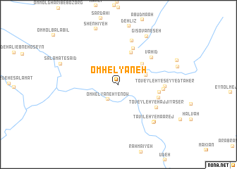 map of Om Helyāneh