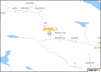 map of Omholt