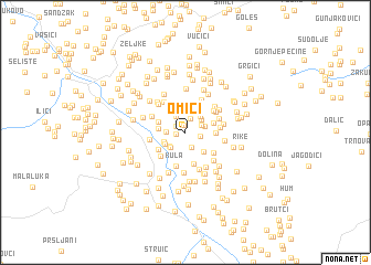 map of Omići