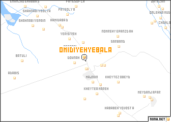 map of Omīdīyeh-ye Bālā