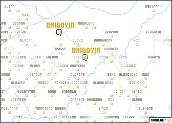 map of Omidoyin