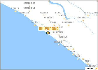 map of Omifun Odo