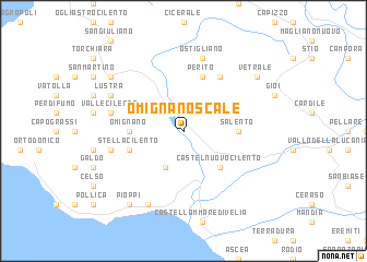 map of Omignano Scale