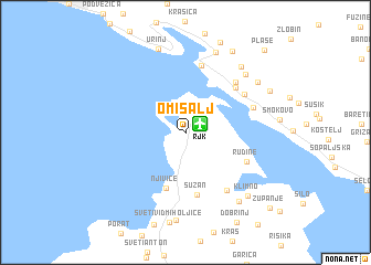 map of Omišalj