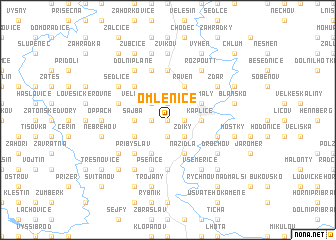 map of Omlenice