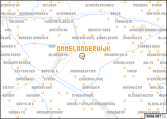 map of Ommelanderwijk