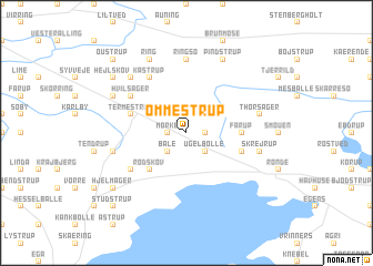 map of Ommestrup