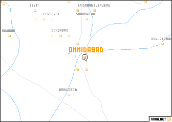 map of Ommīdābād