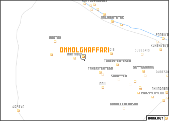 map of Omm ol Ghaffārī