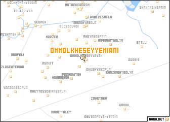 map of Omm ol Khes̄ey-ye Mīānī