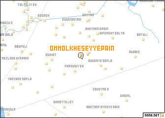 map of Omm ol Khes̄ey-ye Pā\