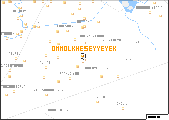 map of Omm ol Khes̄ey-ye Yek