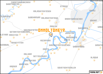 map of Omm ol Ţomeyr