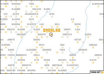 map of Omo Alao