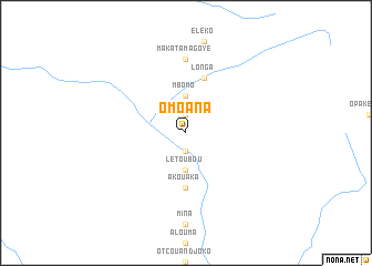 map of Omoana
