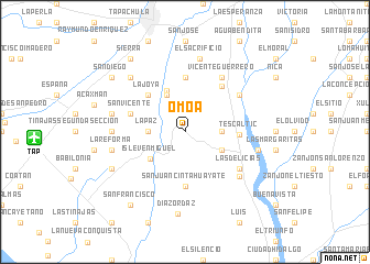 map of Omoa