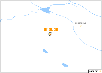 map of Omolon