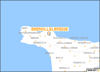 map of Omonville-la-Rogue