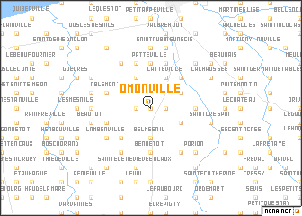 map of Omonville