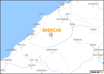 map of Ōmorichō