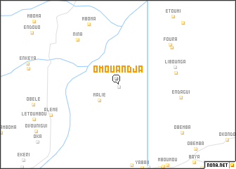 map of Omouandja