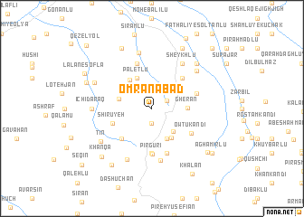 map of ‘Omrānābād