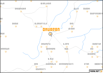 map of Omu Aran