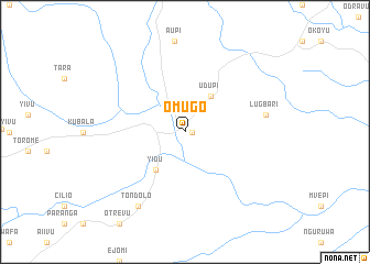 map of Omugo