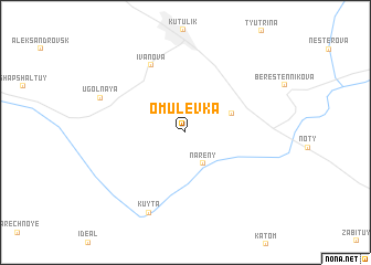 map of Omulëvka