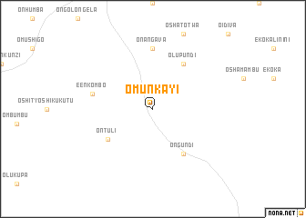 map of Omunkayi