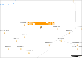 map of Omutwewondjaba