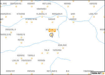 map of O-mu