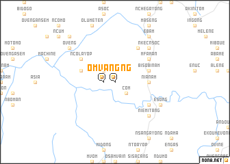 map of Omvang