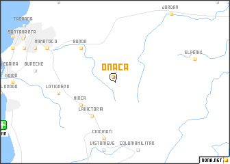 map of Onaca