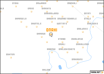 map of Onahi